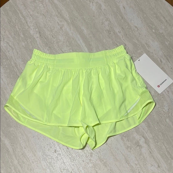 lululemon athletica Pants - NWT Lululemon Neon Hotty Hot LR Shorts 2.5” *6